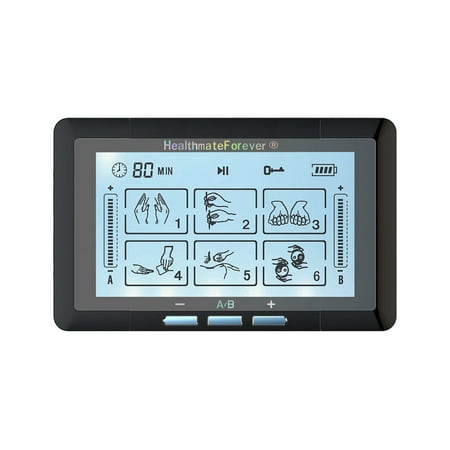 HealthmateForever TS6ABH Touch Screen TENS Unit & Muscle Stimulator (Black)