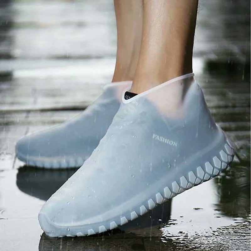 Rain Shoe Cover Waterproof Overshoes Thickened PVC Rainproof Sneakers Protector 
