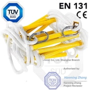 Emergency Escape Rope Ladder 3 Story 25ft + Fireproof Blanket 47*70 in for Home / Life Saving Equipment for Family