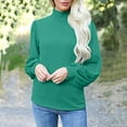 thumbnail image 2 of HAiming Sweatshirts for Women Puff Long Sleeve Turtleneck Pullover Tops 2025 Fall Plus Size Loose Casual Clothes, 2 of 7