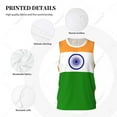 thumbnail image 4 of India Flag Men Basketball Sports Jersey Running Fitness Multifunction Sleeveless tshirt Exclusive Custom Name Nunber, 4 of 9