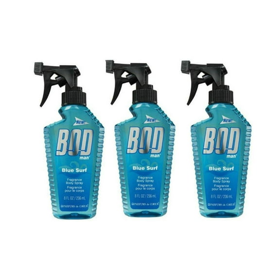 Bod Man Blue Surf by Parfums De Coeur Body Spray 8 oz for Men