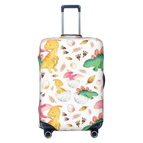 Xecao Cute Baby Dinosaurs print Elastic Luggage Cover, with double-sided print , is perfect for travel, business, and daily use