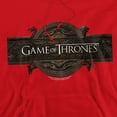 thumbnail image 2 of Game of Thrones Title Sequence Logo Unisex Adult Pull-Over Hoodie,Red, Large, 2 of 5