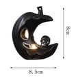 thumbnail image 2 of GOFLIC Halloween Flameless Candle Light, Spooky LED Wax Pillar Lamp for Tabletop Shelf Mantel Haunted Room Party Home Decor, 2 of 6