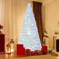 thumbnail image 1 of Costway 7 FT Artificial Xmas Tree with 270 PET Branch Tips 48 Colorful Snowflake LED Lights, 1 of 10