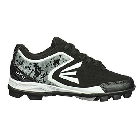 Easton 360 LE Women's Rubber Low Softball Cleats - Black/White/Camo (8 B(M) (Best Softball Cleats For Flat Feet)