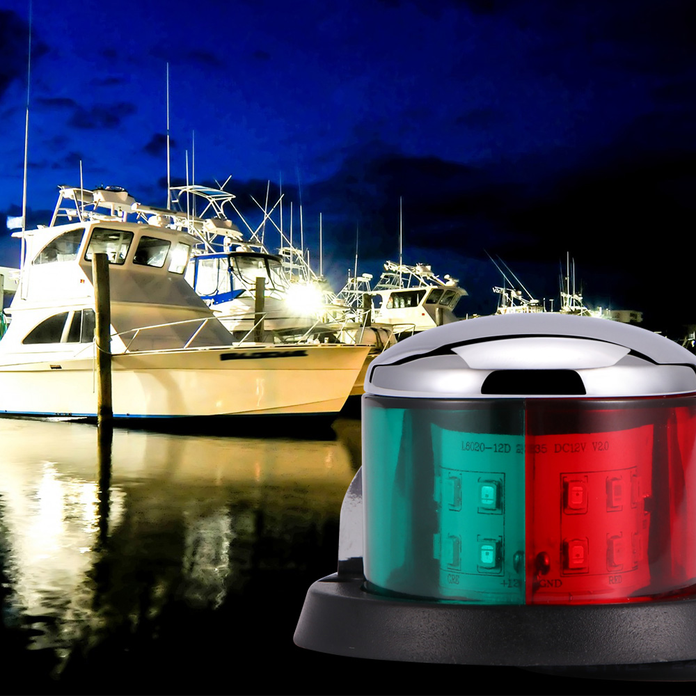 1pc Boat Yacht Bi Color Signal Lamp Led Bow Navigation Light 2nm Deck Mount Boat Navigation Light Walmart Com Walmart Com