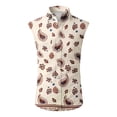thumbnail image 5 of LWavelet Men's Sleeveless Hawaiian Shirt Paisley Print Button Down Casual Summer Beach Top Red 3XL, 5 of 5