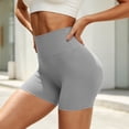 thumbnail image 4 of Annhoo Workout Shorts Women Summer Seamless High Waisted Slim Yoga Leggings Casual Athletic Biker Jogger Shorts, 4 of 5
