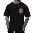 thumbnail image 2 of Cmfcve Summer Men's Tees Short Sleeve Round Neck Sports T-shirt Coconut Printed Breathable Outdoor Shirt, 2 of 5