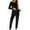 Black, variant on Velour Sweatsuit for Women Crewneck Pullover Long Sleeve Tops Jogger Pants Velvet 2 Piece Fall Outfits