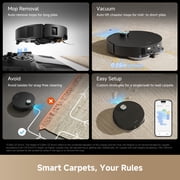 DREAME X60 Max Ultra Complete Kit, 35,000Pa Suction Robot Vacuum and Mop, 3.13in (7.95cm) Ultra-Thin Design, Self Emptying&Refilling, Mop Self-Cleaning, 280+ Obstacle Avoidance, Black