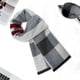 thumbnail image 5 of Bufanda larga y suave de invierno para hombre, bufanda con borlas a cuadros para hombres, bufandas clásicas suaves para clima frío, regalos de bufanda de manta navideña, 5 of 5