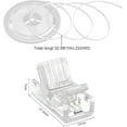 thumbnail image 2 of fuzhong-10Pcs 8mm 4 Pin LED Strip Light Connectors and 32.8ft 4 Pin RGB Extension Cable Strip to Wire Quick Connection for Waterproof and Non-Waterproof 8mm Wide SMD RGB 5050 LED Strip Lights, 2 of 4