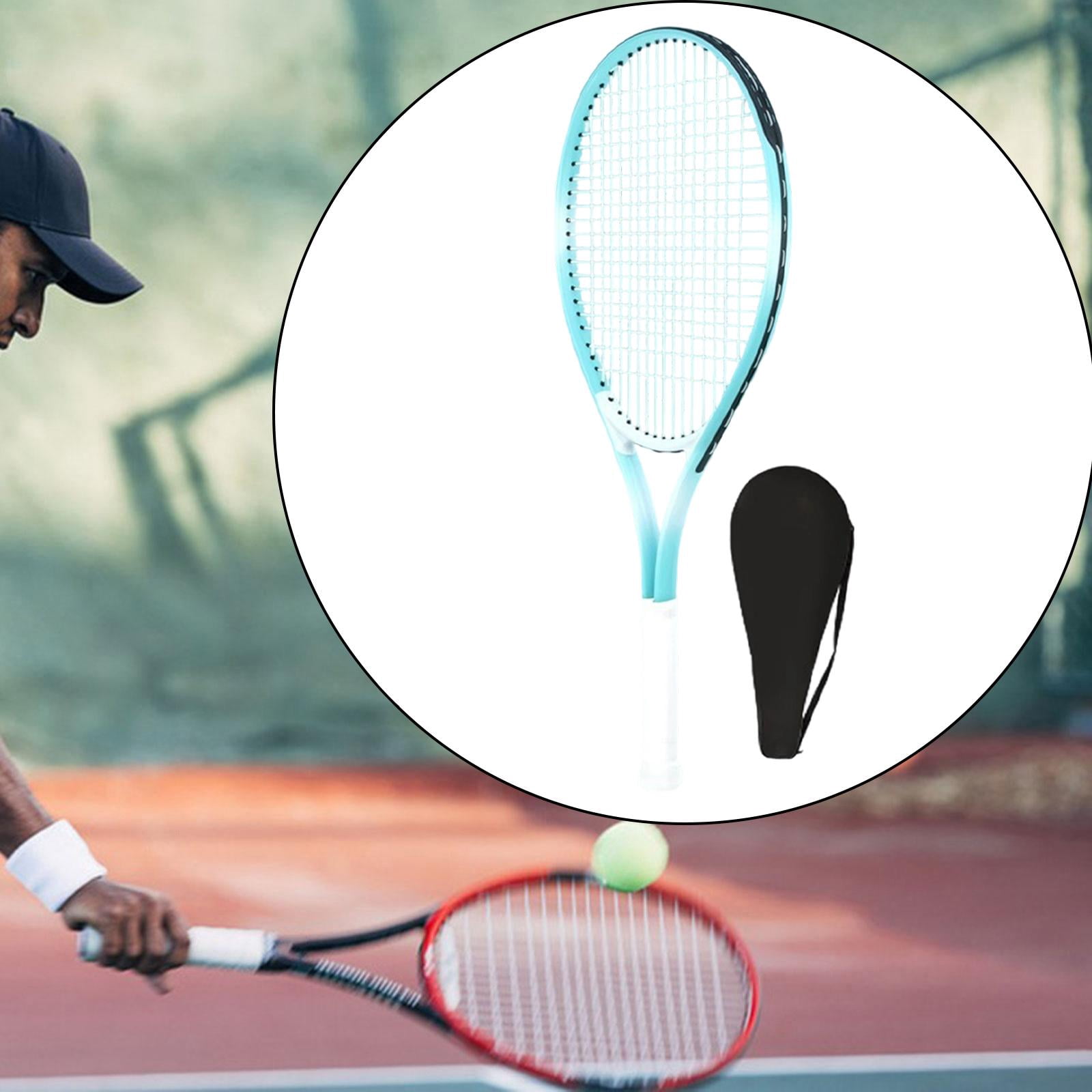 harayaa Adult Alloy Tennis Racket Portable Pre Strung Racket for Training Tennis Racquet Blue