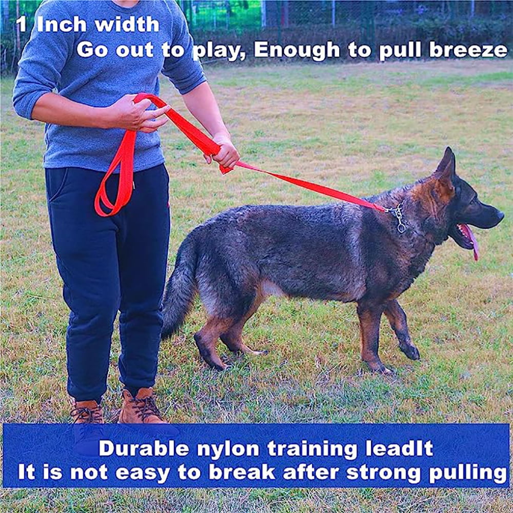 Dog Training Leash-Durable and Adjustable Pet Leash for Obedience Training, Walking, and Control Ideal for Dogs of All Sizes and Breed black1.2m