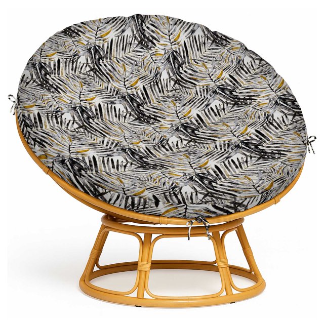 Replacement Papasan Cushion Cover 55 Inch - Waterproof, Tear-Resistant & Stylish - Fits Large Papasan Chair - Leaves Pattern