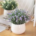 thumbnail image 3 of Gwong Decoración hogareña 1 set Artificial Chrysanthemum Flower Hermoso vívido Plástico Corte delicadamente Corte Verde Fake Potted Plant For Balcony Gwong 21068733, 3 of 6