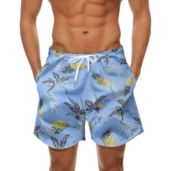 Ketyyh-chn99 Mens Swim Brief Board Shorts Swimwear Workout Shorts Swim Trunks Liner Swim Shorts Swimming Trunks Bathing Suit Light blue,2XL
