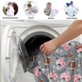 thumbnail image 4 of Football Flower Grey Pattern Soft Sherpa Fleece Throw Blanket, Warm Cozy Plush Blanket for Sofa Bed Couch, All Season, 30"x40", 4 of 5
