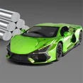 thumbnail image 3 of 1:24 Revuelto Alloy Electroplating Sports Car Model Diecast Metal Toy Racing Vehicles Car Model Simulation Kid ornament gifts Green-boxed, 3 of 6