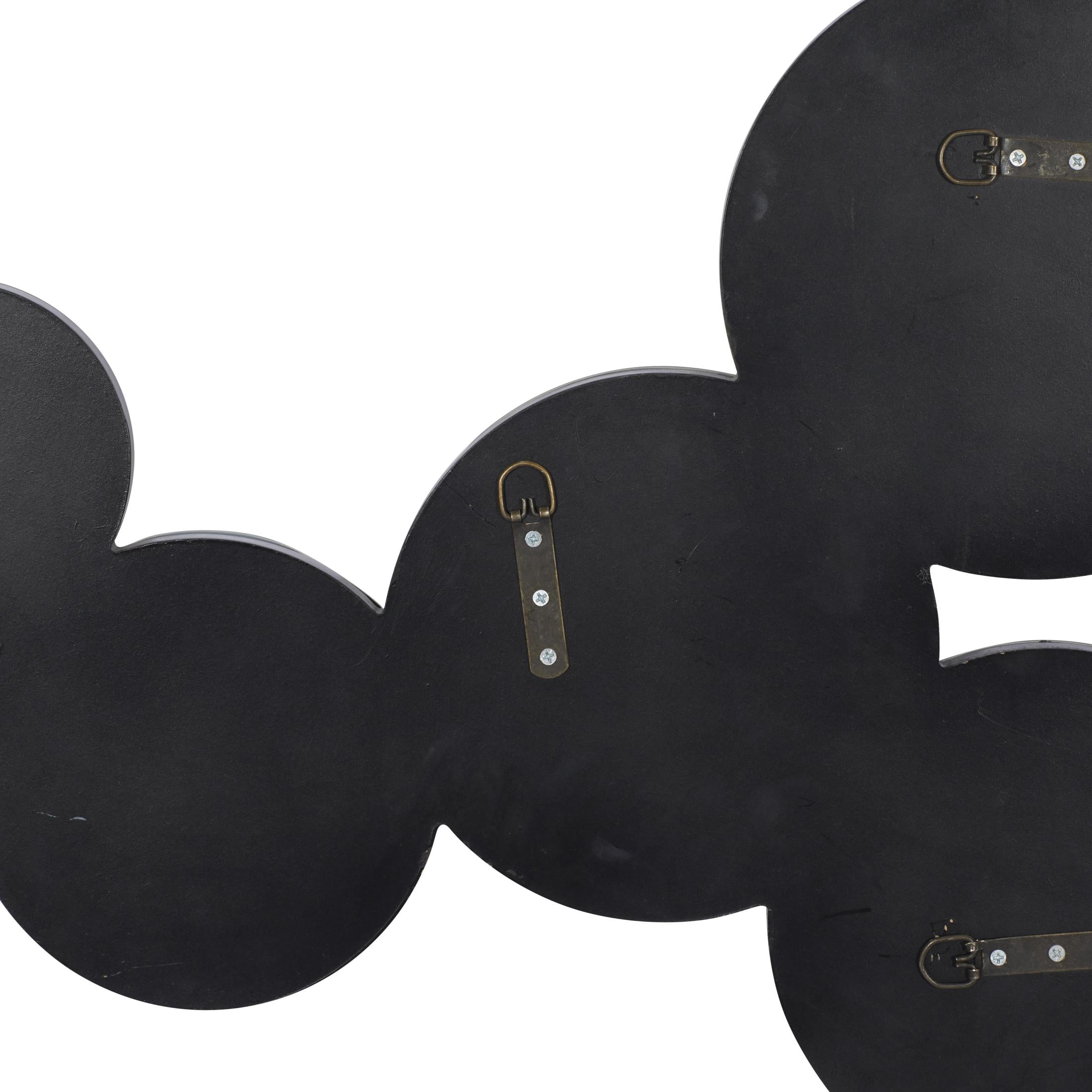 DecMode 57" x 20" Silver Bubble Cluster Wall Mirror