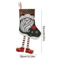 thumbnail image 5 of Extra Large Christmas Stocking with Pompom, 21 Inch Big Hanging Stocking for Fireplace Mantle, Velvet Gift Bag for Family Holiday Decorations(A), 5 of 6