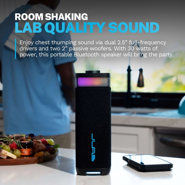 JLab JBuds Party Portable Bluetooth Speaker Black
