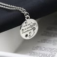 thumbnail image 4 of HOOUN I LOVE YOU TO THE MOON AND BACK' ENGRAVED SILVER PENDANT NECKLACE LOVER GIFT NEW-1, 4 of 4