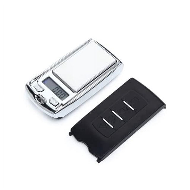 Báscula digital LCD de bolsillo para coche, minibáscula electrónica multifunción con forma de llave, para joyas, diamantes, hierbas y alimentos, 0,01 g/100 g