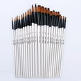 thumbnail image 3 of Juego de bolígrafos de acuarela de varilla blanca, pinceles afilados de lana de nailon de dos colores, suministros de arte, suministros de arte versátiles, 3 of 4