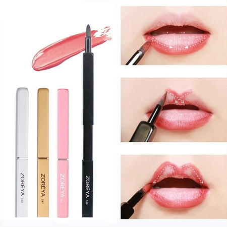 Pro Beauty Makeup Lip Brush Portable Retractable Cosmetic Tool Lipstick Gloss Gift