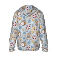thumbnail image 3 of Uemuo Summer Time With Gnome Pattern Women's Full Zip UPF 50+ Sun Protection Hoodie Jacket Long Sleeve Sun Shirt Hiking Outdoor Performance with Pockets-X-Large, 3 of 9