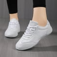 thumbnail image 4 of GlideMoves White Cheer Shoes Girls Jump Tumbling Cheerleading Women Exercise Aerobic Fitness Dance Training Sneakers Youth Women 7.5, 4 of 7