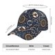 thumbnail image 2 of Balery Nautical Gorra de béisbol de tamaño ajustable para correr, entrenar y actividades al aire libre. Gorra de papá para todas las estaciones., 2 of 6