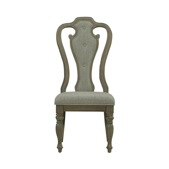 Liberty Furniture Industies, INC Magnolia Manor 5 Piece Pedestal Table Set - Weathered Bisque in Weathered Bisque