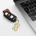 thumbnail image 6 of Goofa Hawaii Palms Printed Rectangular Metal Keychain Bag Charm Floral Charm for Purse Keys Metal Keyring Gift for Women Accessories, 6 of 7
