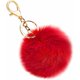 thumbnail image 1 of Longziming - Llavero de pelo de conejo sintético suave con bola de pompón, llavero esponjoso para maleta, mochila, accesorios, colgante para mujeres y niñas (rojo) JAMW Sencillez, 1 of 5