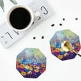 thumbnail image 5 of Balery 4 Pcs Spring Flower Seasonalleather Coasters Set, Drink Table Cup Coasters For Living Room Kitchen Coffee Decor, 5 of 9