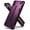 Metallic Purple, variant on Ringke Dual-X Case Compatible with iPhone XS, Double Layer Heavy Duty Defense Armor Cover - SF Black