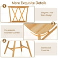 thumbnail image 6 of Giantex Dining Chairs Set of 2, Kitchen Armless Side Chairs,  Farmhouse Accent Chairs, Natural, 6 of 6