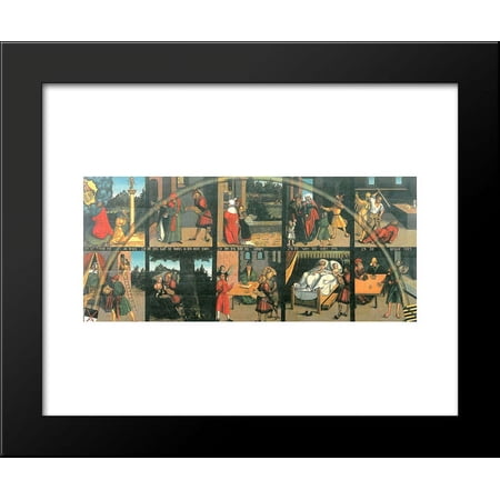 The Ten Commandments 20x24 Framed Art Print by Lucas Cranach the Elder