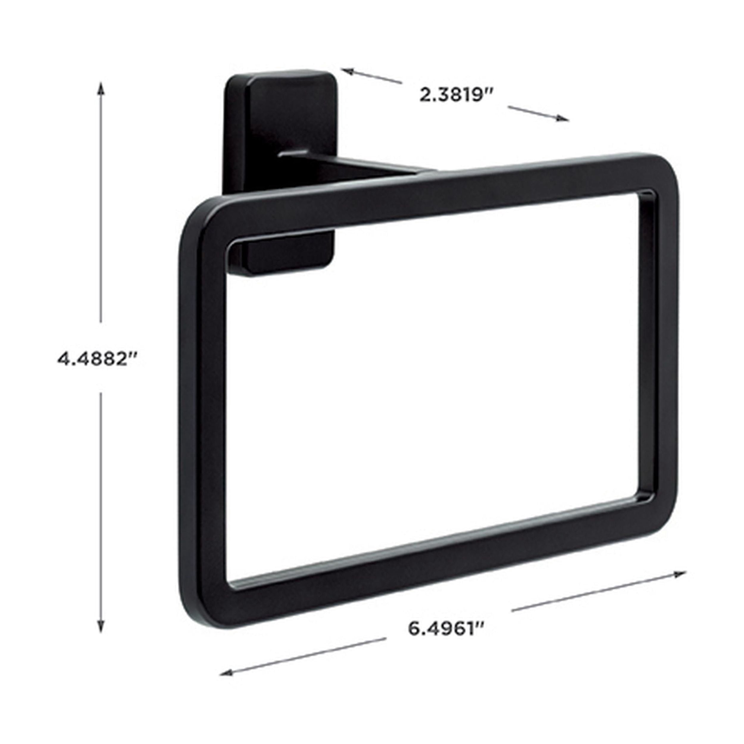 Better Homes & Gardens Alden Towel Ring, Towel Holder in Matte Black