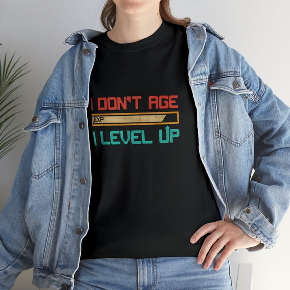 I Don't Age I Level Up Retro Gamer T-Shirt