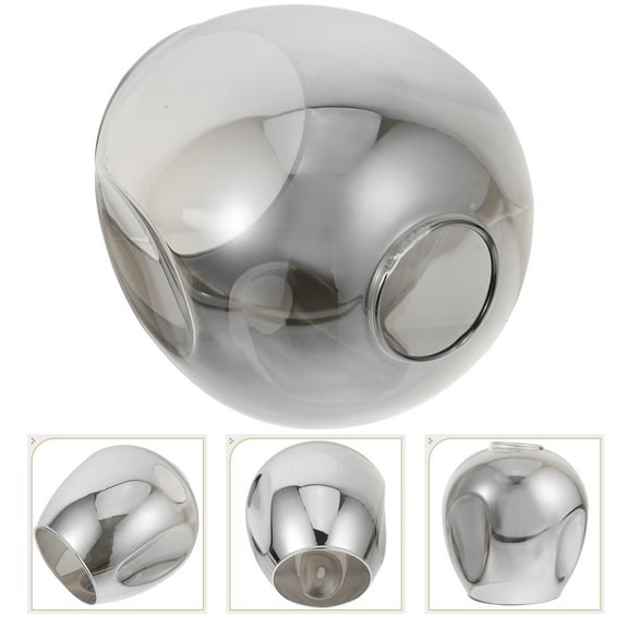 WEAVILUX Glass Lampshade Smoke Grey 1Pack Indoor Lighting