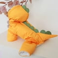 thumbnail image 1 of Ropa de felpa gruesa para mascotas, ropa acolchada de algodón para perros y gatos pequeños y medianos, dinosaurio, Invierno, 1 of 4