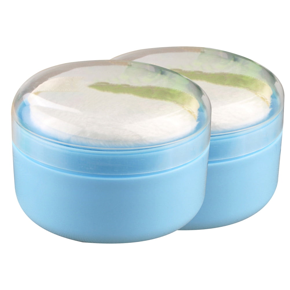 2PCS Baby Powder Puff Box Useful Powder Puff Storage Case Infants Skin