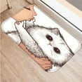 thumbnail image 3 of Lovely Cat Bath Kitchen Entrance Door Mat Flannel Carpet Doormat Lucky Cat Indoor Floor Mats Anti-Slip Rug Home Decor, 3 of 6