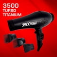 thumbnail image 2 of RED Pro Hair Dryer 3500W Turbo Titanium Blow Dryer with Detangler Comb, Fast Dry Smooth Hair, 3 Heat / 2 Speed Setting, Cool Shoot Button, Professional Salon Dryer, 2 of 5